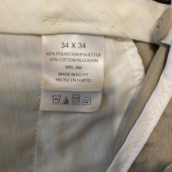 Mens Haggar khaki dress pants - Picture 3 of 6